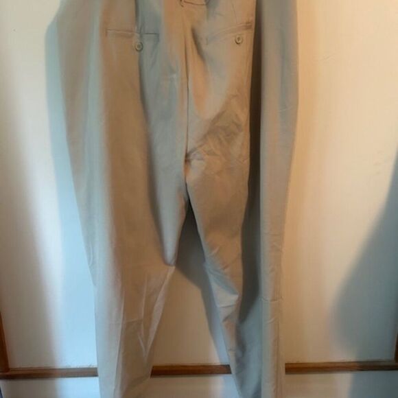CJ Banks Cream Uptown Classic Fit straight leg trousers, size 24W - Picture 2 of 4